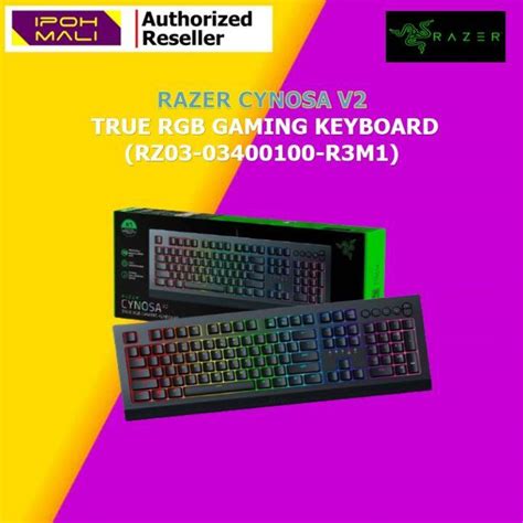 Razer Cynosa V2 True Rgb Gaming Keyboard Rz03 03400100 R3m1 Lazada