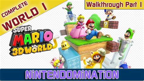 Super Mario 3d World Walkthrough Part 1 Complete World 1 Youtube