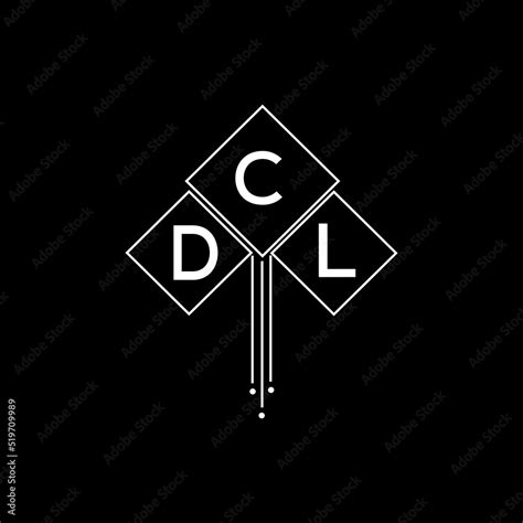 dcl letter logo design  white background  illustrator dcl vector