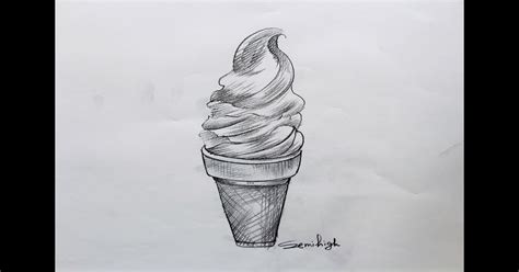 Ice Cream Drawings Realistic - Foto Kolekcija