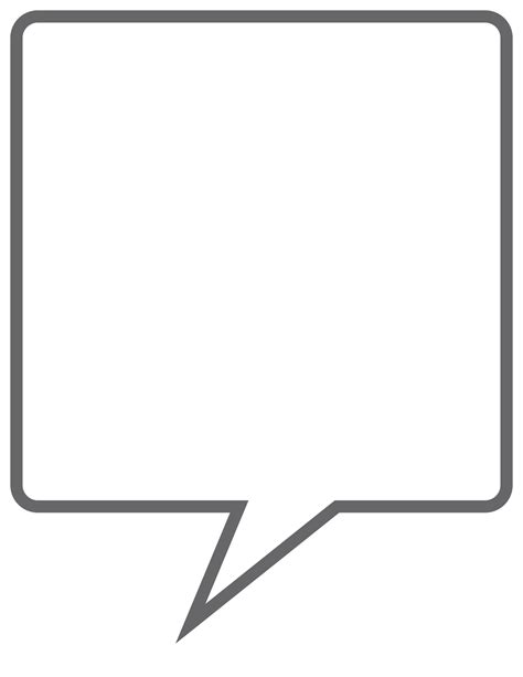 Speak Bubble Text Chatting Box Message Box Outline Cartoon 34798790 Png