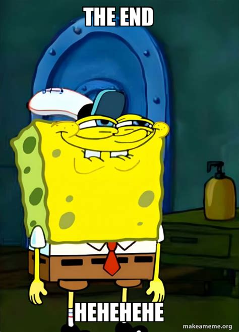 hehehehe spongebob grin meme generator