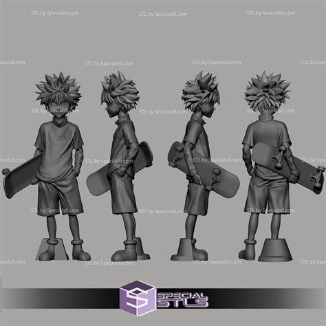 Killua with Skateboard | SpecialSTL