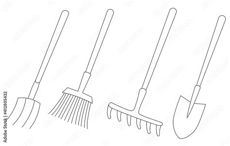 farmer tools coloring pages