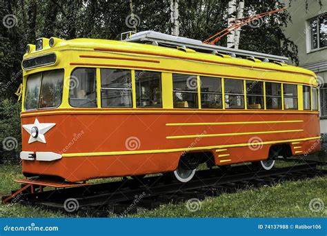 Old Soviet Tram Mid 20th Century Stock Photo Image Of Transport