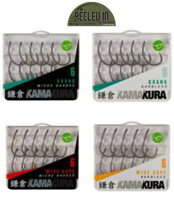 Korda Kamakura Wide Gape Krank Choddy Wide Gape X Hooks Micro Barb