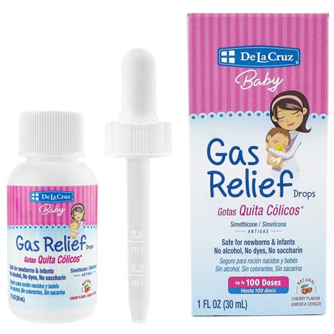 De La Cruz Gas Drops For Newborns Simethicone Infant Gas Relief Drops