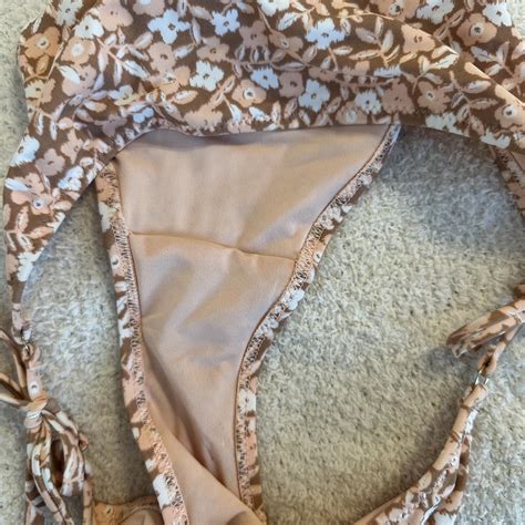 Aerie Floral Bikini Set Size M Depop