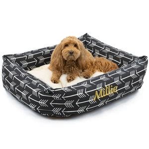 Personalized Dog Bed, Dog Bed, Sherpa Dog Bed, Bolster Dog Bed ...