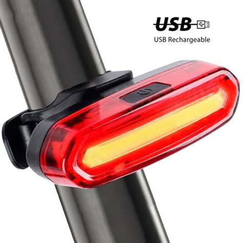 Bicycle Tail Light Usb Rechargeable Lumens Led Outdoor Bike Warning