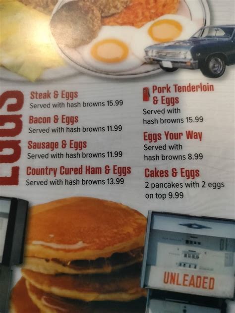 Menu at Smith's Restaurant, Bolivar, State Hwy U