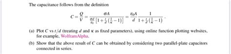 Solved Consider A Parallel Plate Capacitor Partially Filled Chegg