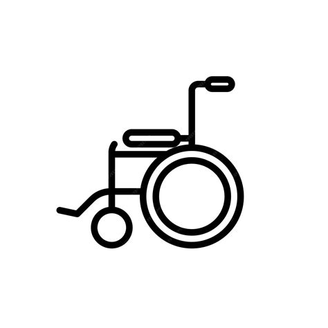 Premium Vector | Wheelchair sign symbol vector