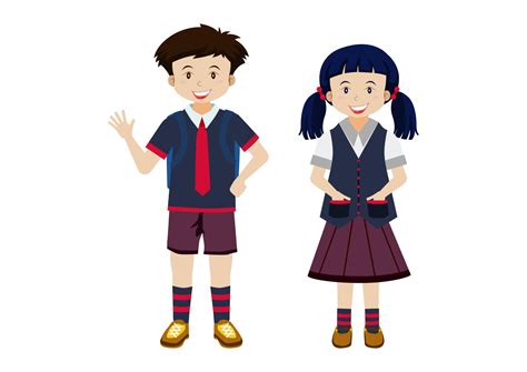 Boy Girl School Clipart