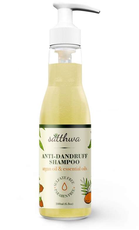 satthwa anti dandruff shampoo controls dandruff frizzy hair dry
