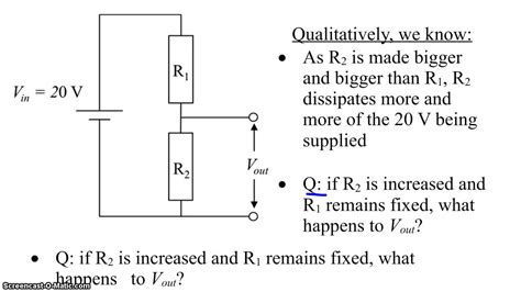 Potential Divider Circuit Diagram