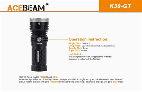 K Gt Best Compact Flashlight Acebeam Official Store High Powered