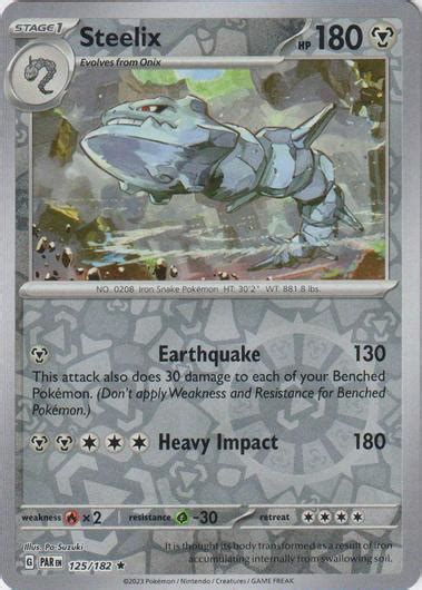 Steelix Reverse Holo Ungraded Pokemon Paradox Rift