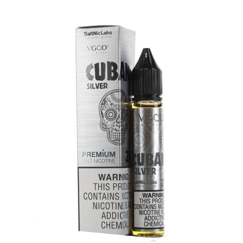 Vgod Saltnic Cubano Silver Ml Nic Salt Vape Juice Best Price