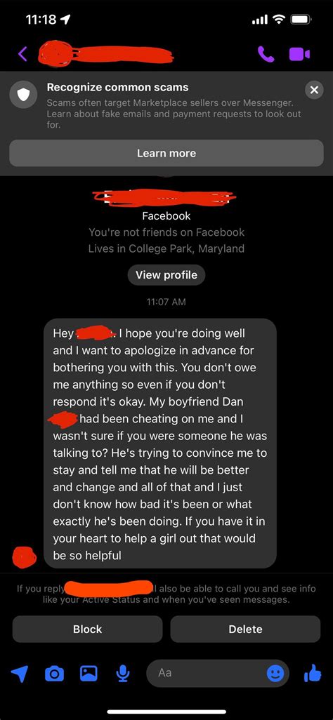 Cheating Boyfriend Scam On Facebook Rscams