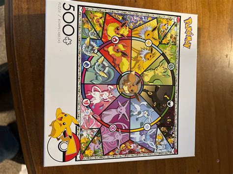 Pok Mon Eevee S Stained Glass Piece Jigsaw Puzzle