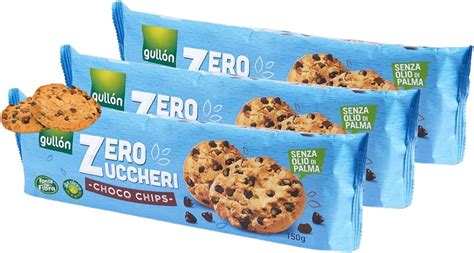 X Gullon Golosi Biscotti Choco Chips Con Gocce Di Cioccolato E Zero