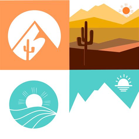 Desert Logo Vector Art, Icons, and Graphics for Free Download