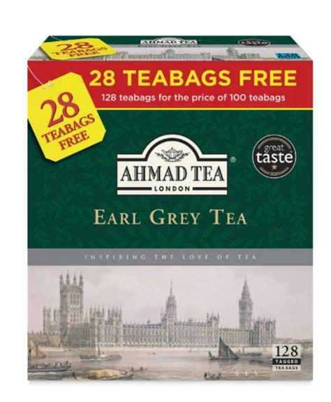 AHMAD TEA Earl Grey 128 torebek z zawieszką 14518602520 Allegro pl