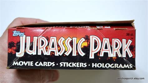 Vintage Jurassic Park Trading Card Boxed Set 35 Packets Etsy