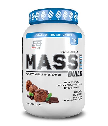 Everbuild Nutrition Mass Build 908 G Gainer Bodyshock Pro