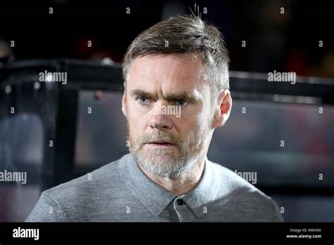 Salford City manager Graham Alexander Stock Photo - Alamy