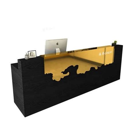 Luxury Front Desk Reception Desk Abstract Furniture Cash Wrap