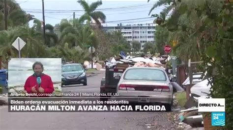 Directo a Miami y la expectativa por el poderoso huracán Milton que