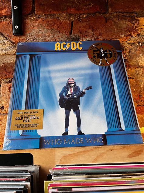 ACDC Who Made Who 50th Anniversary Gold Vinyl