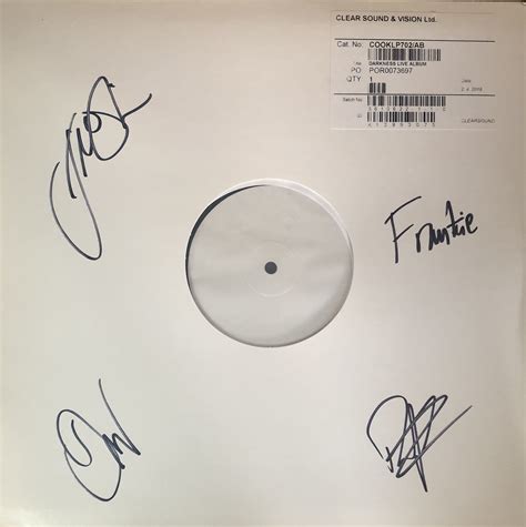 The Darkness Live At Hammersmith 2 X Vinyl Lp Test Pressing