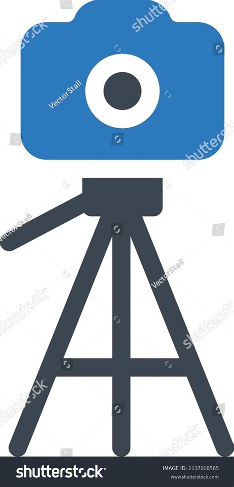 Tripod Vector Illustration On Transparent Background Stock Vector