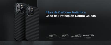 Memumi Real Fibra De Carbono Funda Para Iphone 14 Pro Max 05 Mm De