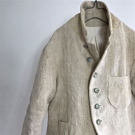 French Rustic Heavy Linen Chore Worker Coat – nestofmanure | Linen