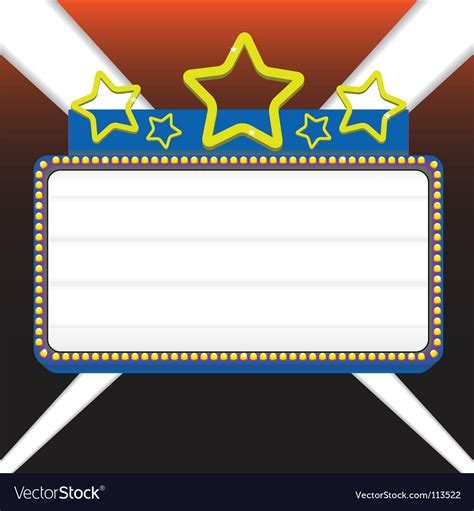 Marquee sign Royalty Free Vector Image - VectorStock