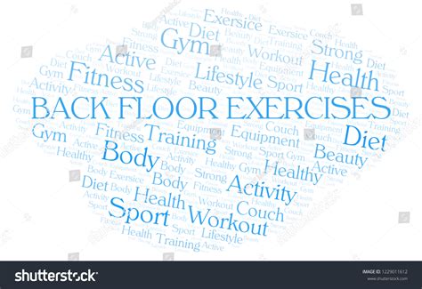 Back Floor Exercises Word Cloud Stock Illustration 1229011612