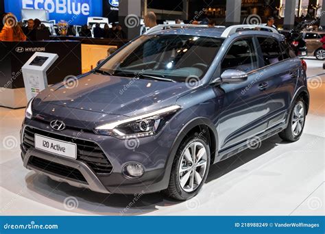 Hyundai I20 Active Car Showcased At The Brussels Expo Autosalon Motor