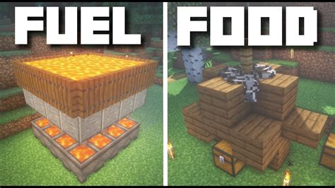 4 Must Have Starter Farms For Your Minecraft Survival World Youtube