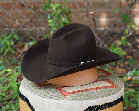 American Hat Co Chocolate Felt 7x 4 1 4 Brim Open Crown La Raza