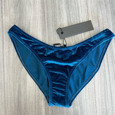 Triangl Swimwear Swim Triangl Velvet Space Blue Bikini Bottoms