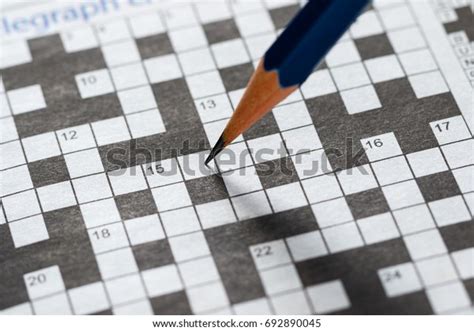 Crossword Puzzle Pencil Stock Photo Edit Now 692890045