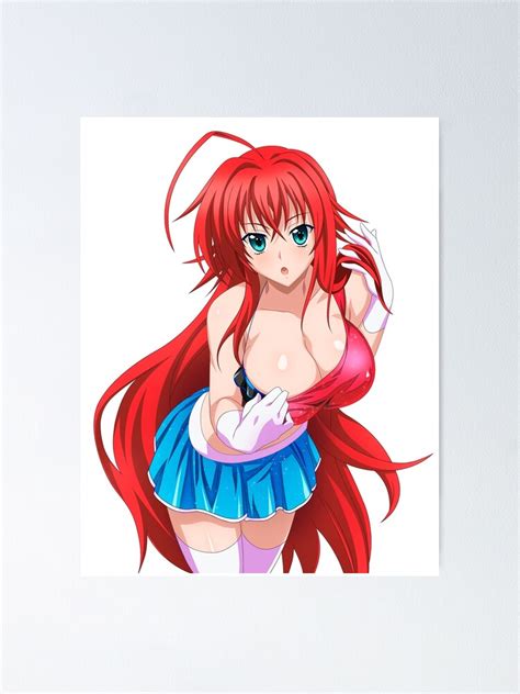 Sexy Waifu Rias Gremory High School Dxd Ecchi Girls Poster By