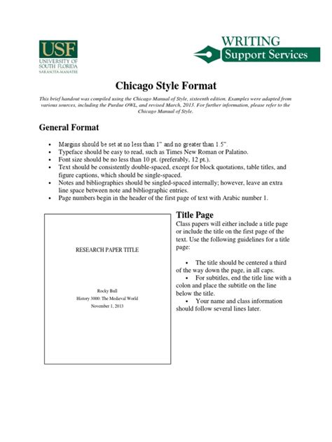 Chicago Style Format | Note (Typography) | Citation