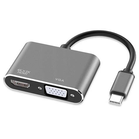 PrzejŚciÓwka Adapter 2w1 Hdmi Vga D Sub 4k Usb C Sklep Opinie Cena