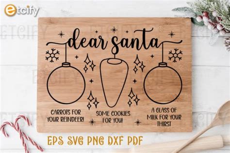 Christmas Santa Tray Svg Graphic By Etcify Creative Fabrica