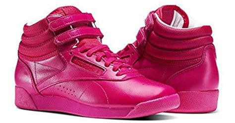 Reebok Freestyle Hi Walking Shoe in Pink - Lyst